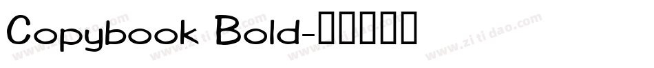Copybook Bold字体转换